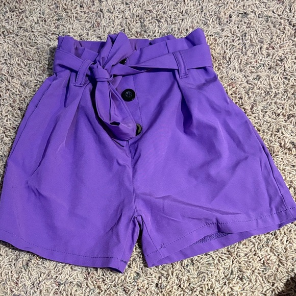 Purple Floral Striped Kids Set​​ - Picture 2 of 7